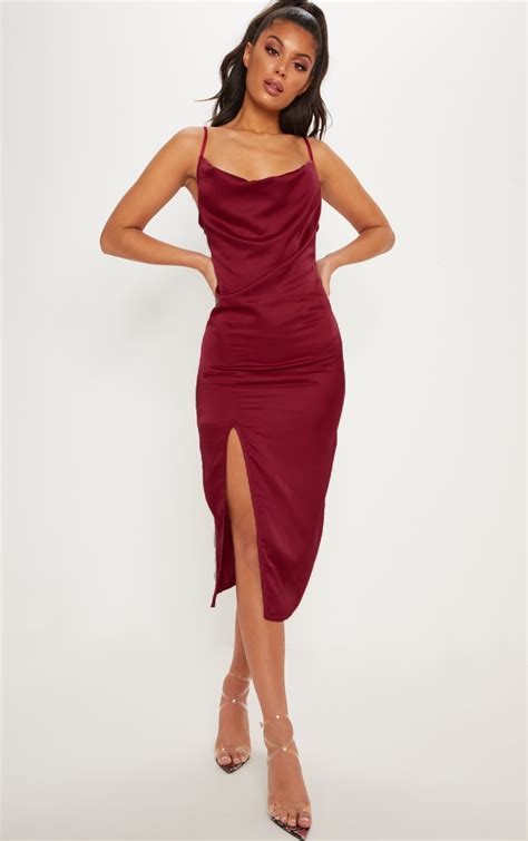 Satin Midi Dress 